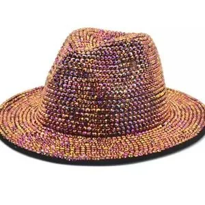 Accessories | Rhinestone Fedora Jazz Hats Cowboy Hat For  display picture 3